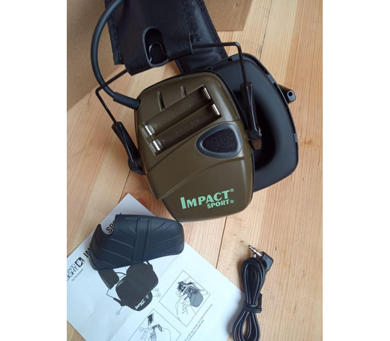 Активные наушники Impact Sport HL Green + батарейки в подарок