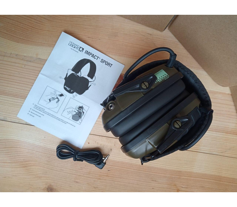 Активные наушники Impact Sport HL Green + батарейки в подарок