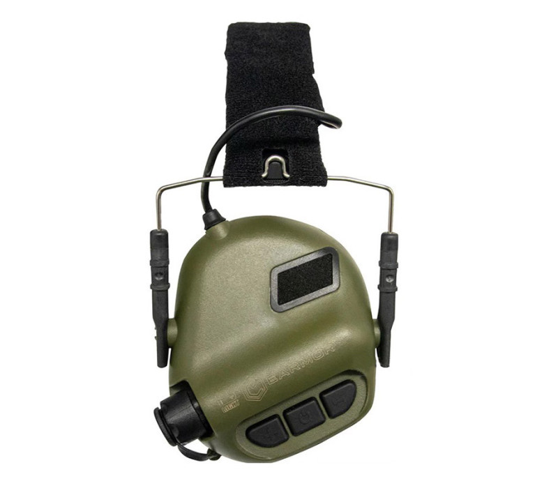 Активные стерео наушники EARMOR M31 (MOD4) green + батарейки в подарок