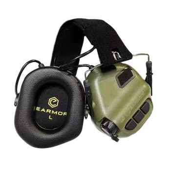 Активные стерео наушники EARMOR M31 (MOD4) green + батарейки в подарок