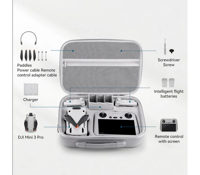 Защитный кейс сумка для DJI Mini 3 PRO RC combo plus водоотталкивающий