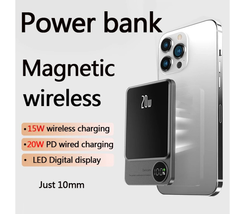 УМБ PowerBank Q9 MagSafe Battery 20W 10000mAh с беспроводной зарядкой