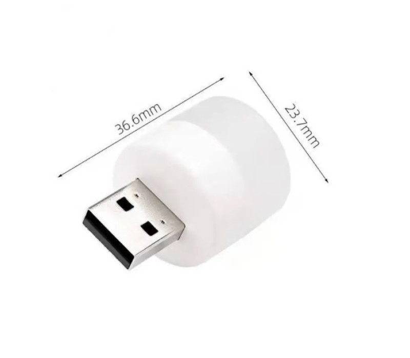 Мощный мини-светодиодный ночник, лампочка USB-штекер, Xiaomi.