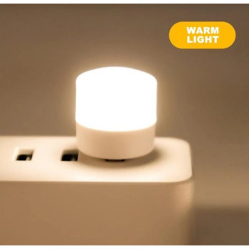 Мощный мини-светодиодный ночник, лампочка USB-штекер, Xiaomi. Теплый свет