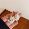 Элегантные серьги мелкие цветки, 3*3см