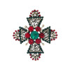 Брендовая брошь Крест, Morkopela, 6,5*5,5 см