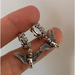 Серьги Ангелочки, 3*2.5см