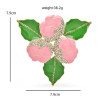Брендовая брошь Pretty Pink Flowers, Wuli&baby 7.9*7.9 см