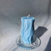 Свеча "Волнистая нежность 10", 10см