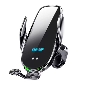 Автомобильный держатель для телефона ESSAGER Inspiration Series 15W Smart Stand с беспроводной зарядкой