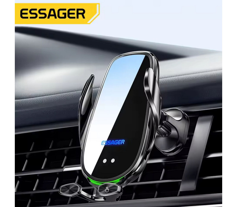 Автомобильный держатель для телефона ESSAGER Inspiration Series 15W Smart Stand с беспроводной зарядкой