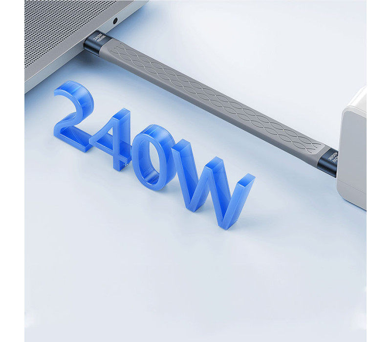 Короткий кабель USB-C – USB-C (5 дюймов, 240 Вт, 40 Гбит/с, 8K 60 Гц, PD 3.1) для зарядки, передачи данных и видео