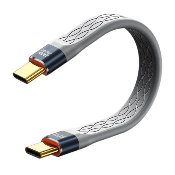 Короткий кабель USB-C – USB-C (5 дюймов, 240 Вт, 40 Гбит/с, 8K 60 Гц, PD 3.1) для зарядки, передачи данных и видео