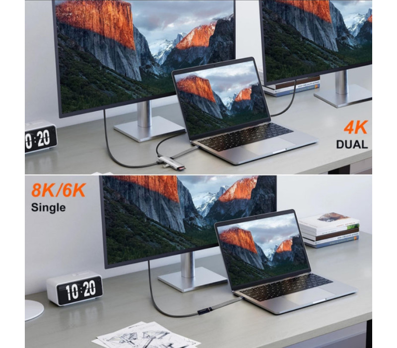 Короткий кабель USB-C – USB-C (5 дюймов, 240 Вт, 40 Гбит/с, 8K 60 Гц, PD 3.1) для зарядки, передачи данных и видео