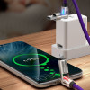Универсальный кабель для быстрой зарядки 240W 4-в-1: Type-C to Type-C, Type-C to Lightning, Lightning to USB-A 1.2м