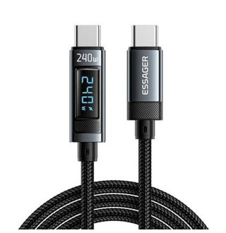 Кабель Essager USB Type-C - USB Type-C 240W/5A PD 3.1 1м