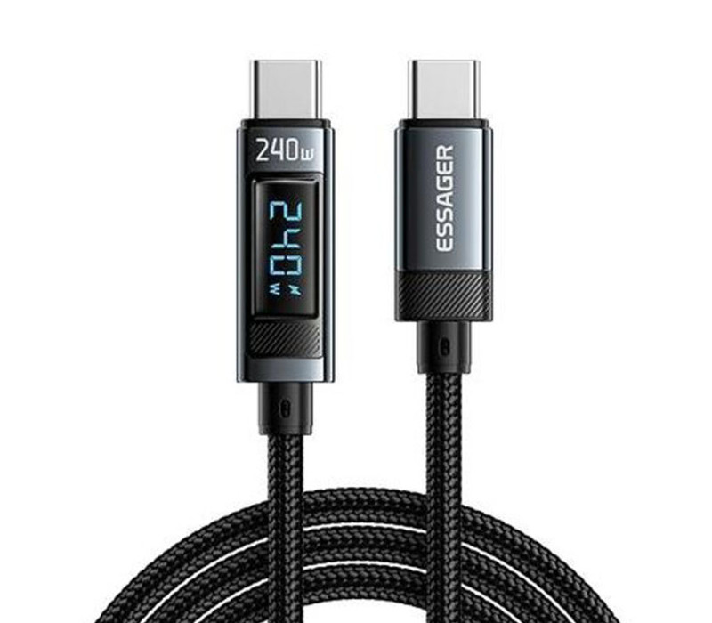 Кабель Essager USB Type-C - USB Type-C 240W/5A PD 3.1 1м