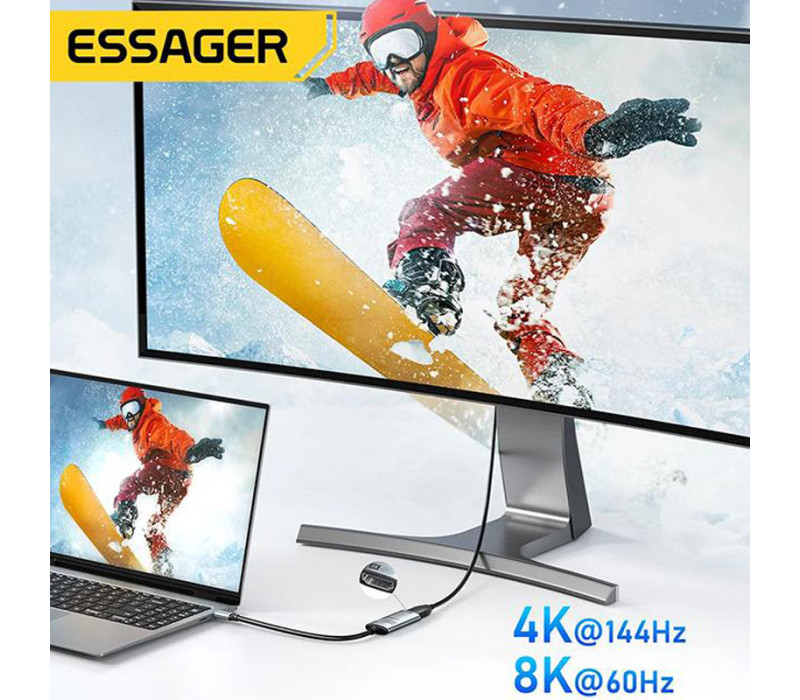 Адаптер Essager HDMI to USB Type-C 8K@60Hz