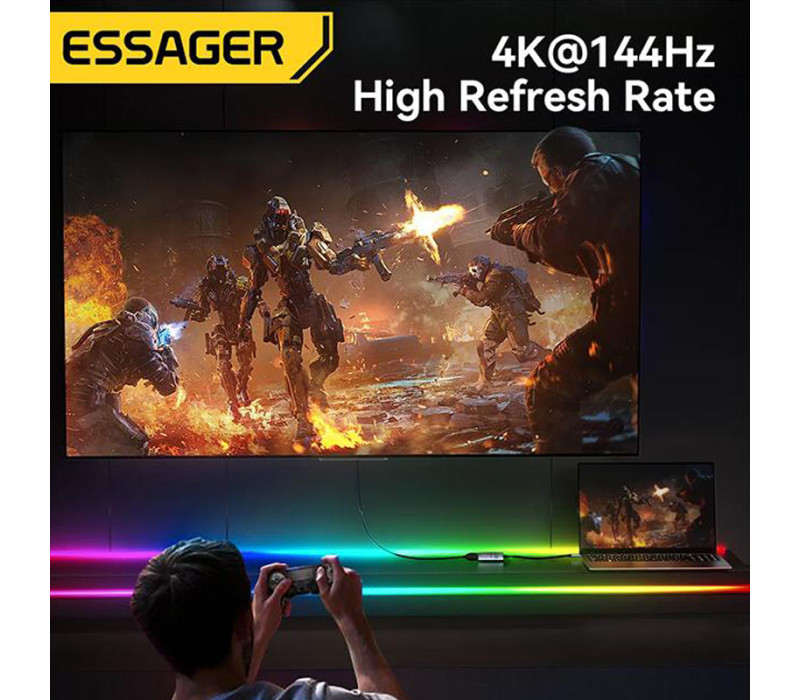 Адаптер Essager HDMI to USB Type-C 8K@60Hz