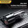 Автомобильное зарядное устройство Essager 120 Вт PD Super Fast Charger QC 4.0 PD 3.0