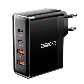 Essager GaN 100W Быстрая Зарядка 2C2A PD+QC3.0