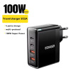 Essager GaN 100W Быстрая Зарядка 2C2A PD+QC3.0