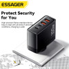 Essager GaN 100W Быстрая Зарядка 2C2A PD+QC3.0