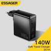Essager GaN 140W Быстрая Зарядка 2C1A PD3.1+QC3.0
