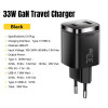 Essager GaN 33W Быстрая Зарядка USB-C PD+QC3.0 black