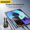 Essager GaN 33W Быстрая Зарядка USB-C PD+QC3.0 black
