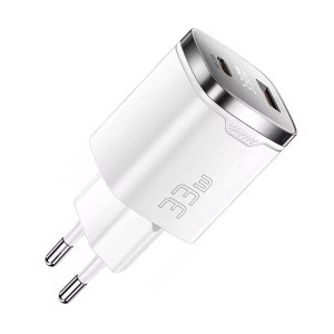 Essager GaN 33W Быстрая Зарядка USB-C PD+QC3.0 white