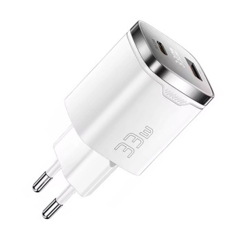Essager GaN 33W Быстрая Зарядка USB-C PD+QC3.0 white