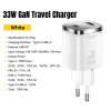 Essager GaN 33W Быстрая Зарядка USB-C PD+QC3.0 white