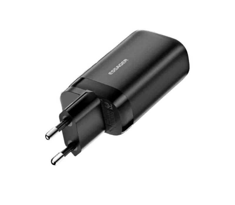Универсальная быстрая зарядка Essager GaN 65W PD+QC3.0 black