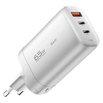 Универсальная быстрая зарядка Essager GaN 65W PD+QC3.0 White