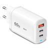 Универсальная быстрая зарядка Essager GaN 65W PD+QC3.0 White