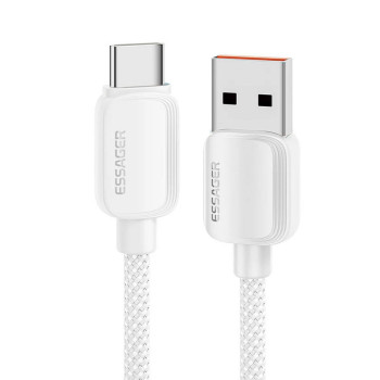 Кабель Essager Weilan USB-A - Type-C 100W/7A Fast Charging Cable 1м white
