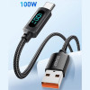 Кабель Essager X-ray USB-A - Type-C 100W/7A Display Fast Charging Cable 2м black