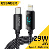 Кабель Essager Haochen Type-C - Lightning 29W / 3A fast charging cable 1м black