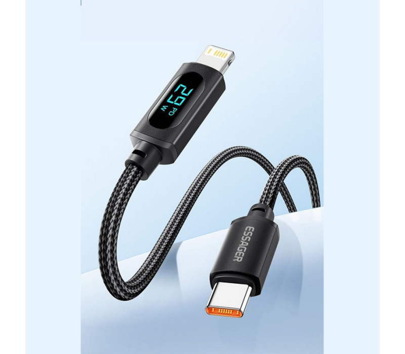 Кабель Essager Haochen Type-C - Lightning 29W / 3A fast charging cable 1м black