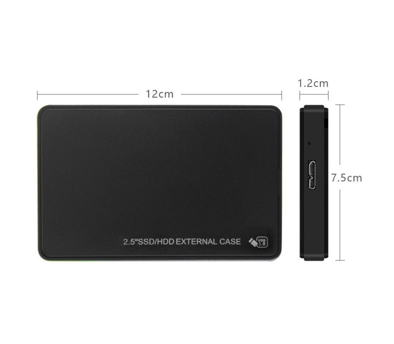 Внешний карман USB 3.0 для 2.5'' SATA HDD/SSD (безвинтовой, до 8TB, Plug & Play)