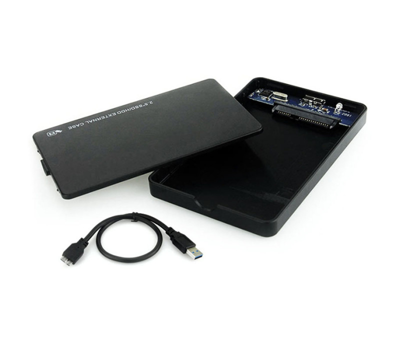 Внешний карман USB 3.0 для 2.5'' SATA HDD/SSD (безвинтовой, до 8TB, Plug & Play)