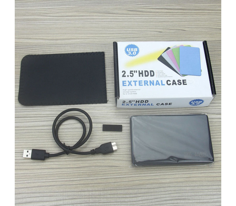 Внешний карман USB 3.0 для 2.5'' SATA HDD/SSD (безвинтовой, до 8TB, Plug & Play)