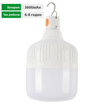 Большая портативная LED лампа фонарик для кемпинга 3600mAh, 200W