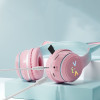 Наушники детские беспроводные Cat Ear BT618 кошачьи ушки с RGB подсветкой цвет черный