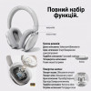 Беспроводные наушники Fingertime BT069NC с активным шумоподавлением Bluetooth 5.4, AI ANC 43dB, до 50 часов автономности цвет Серебристые