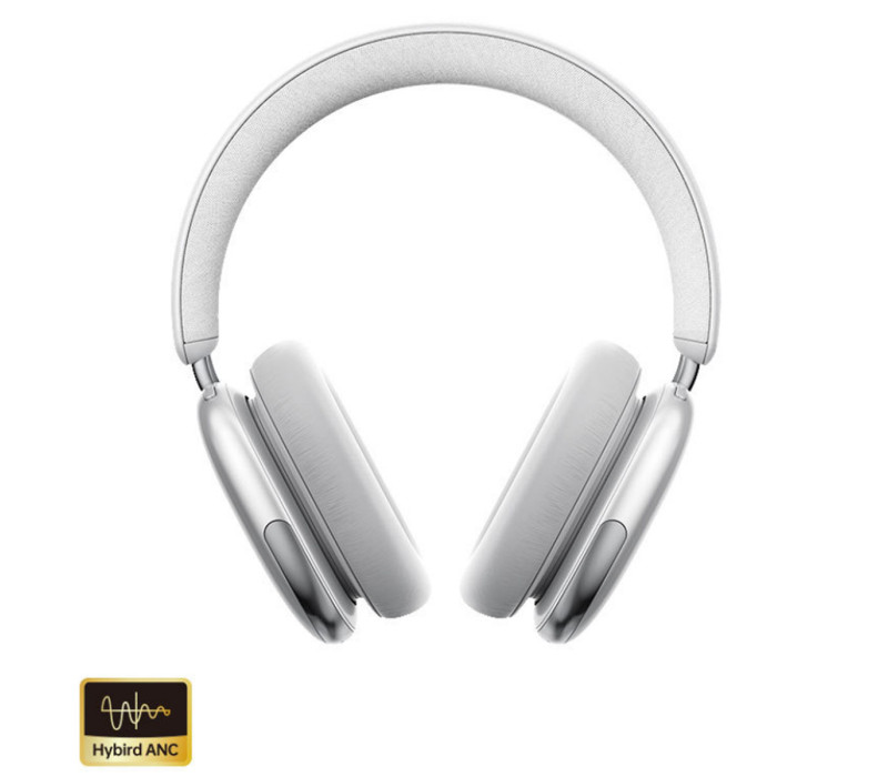 Беспроводные наушники Fingertime BT069NC с активным шумоподавлением Bluetooth 5.4, AI ANC 43dB, до 50 часов автономности цвет Серебристые