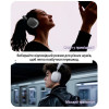 Беспроводные наушники Fingertime BT069NC с активным шумоподавлением Bluetooth 5.4, AI ANC 43dB, до 50 часов автономности цвет Серебристые