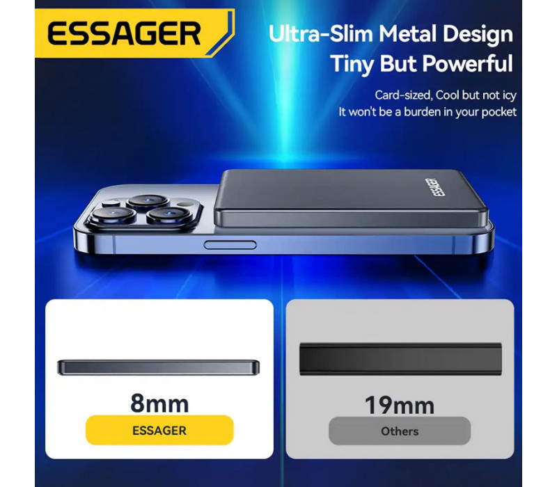 УМБ Power Bank MagSafe Essager KR-W002 Ultra Thin 5000mAh 20W