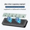 Внешний карман ShuoLe TP18-P-10G USB 3.2 для M.2 NVMe/SATA SSD 2280 с экраном и охлаждением